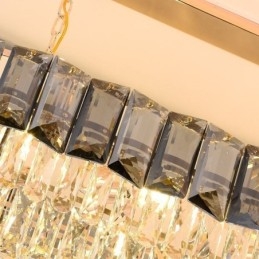 K9 Krystall Pendellampe Luksuriøs Oval Hengelampe