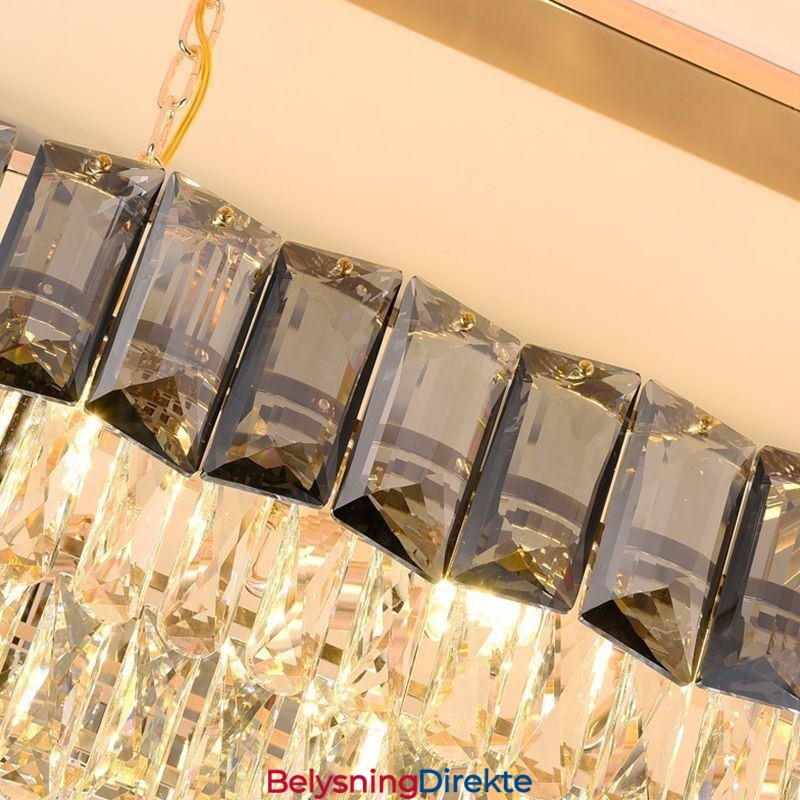 K9 Krystall Pendellampe Luksuriøs Oval Hengelampe