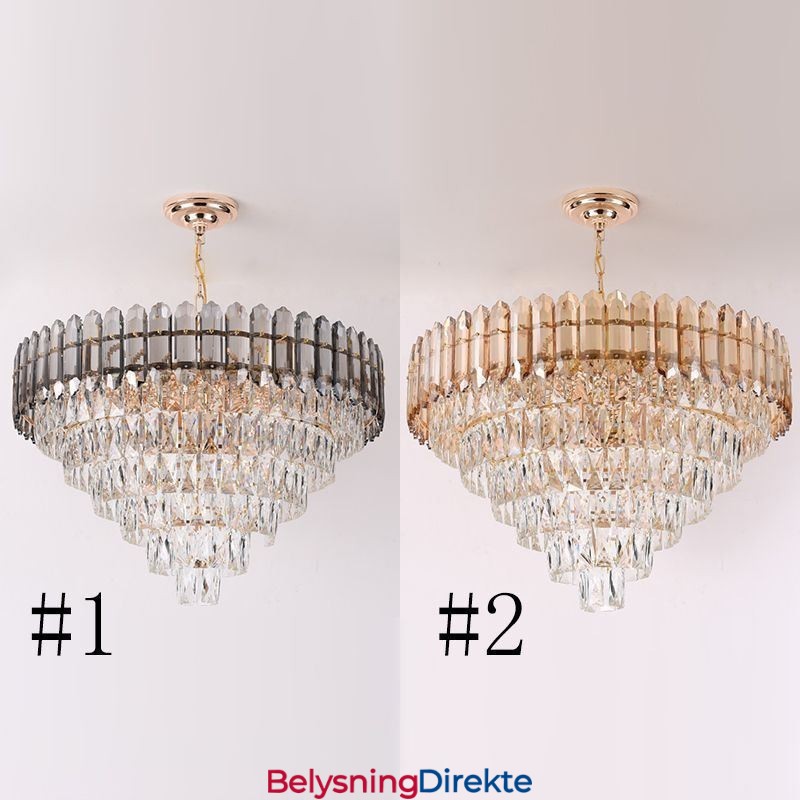 Moderne Krystall Pendellampe I Takbelysning
