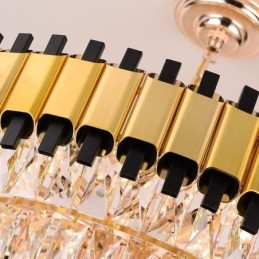 Luksuriøs Krystall Pendellampe Rund Takbelysning