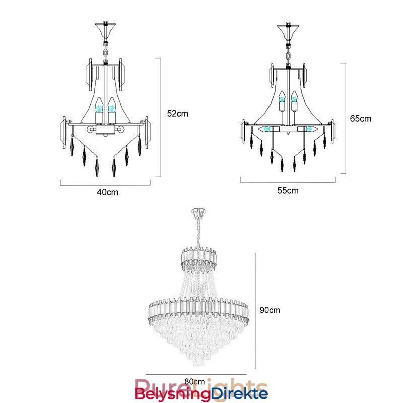 Moderne Krystall Pendellampe Taklampe