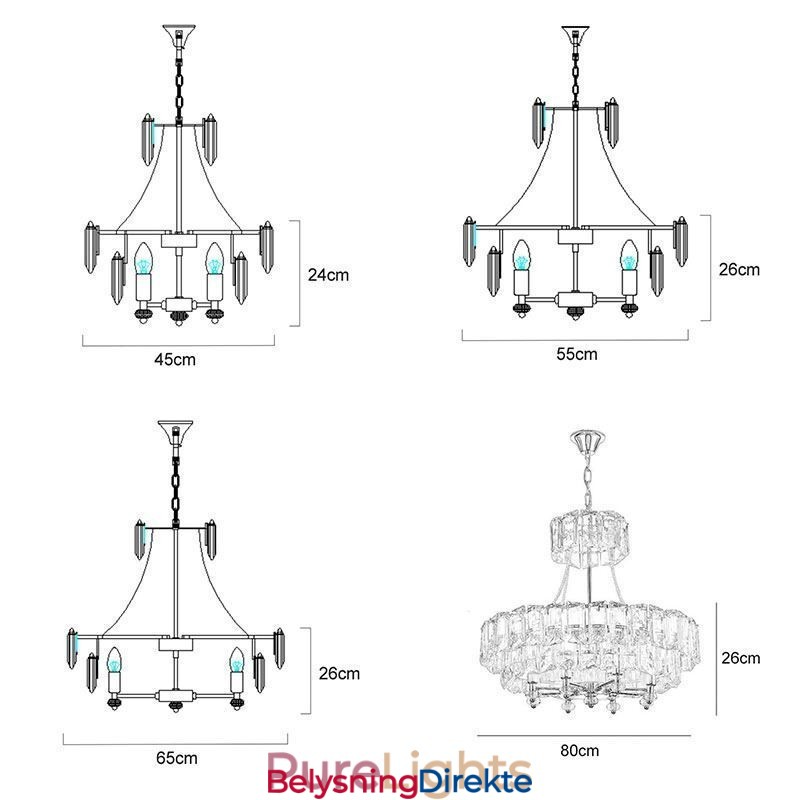 Hvit Krystall Pendellampe Moderne Taklamper Hengende Lamper