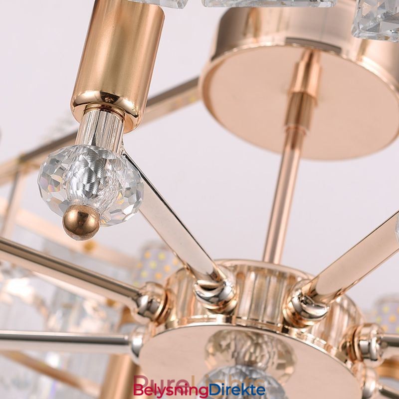 Hvit Krystall Pendellampe Moderne Taklamper Hengende Lamper