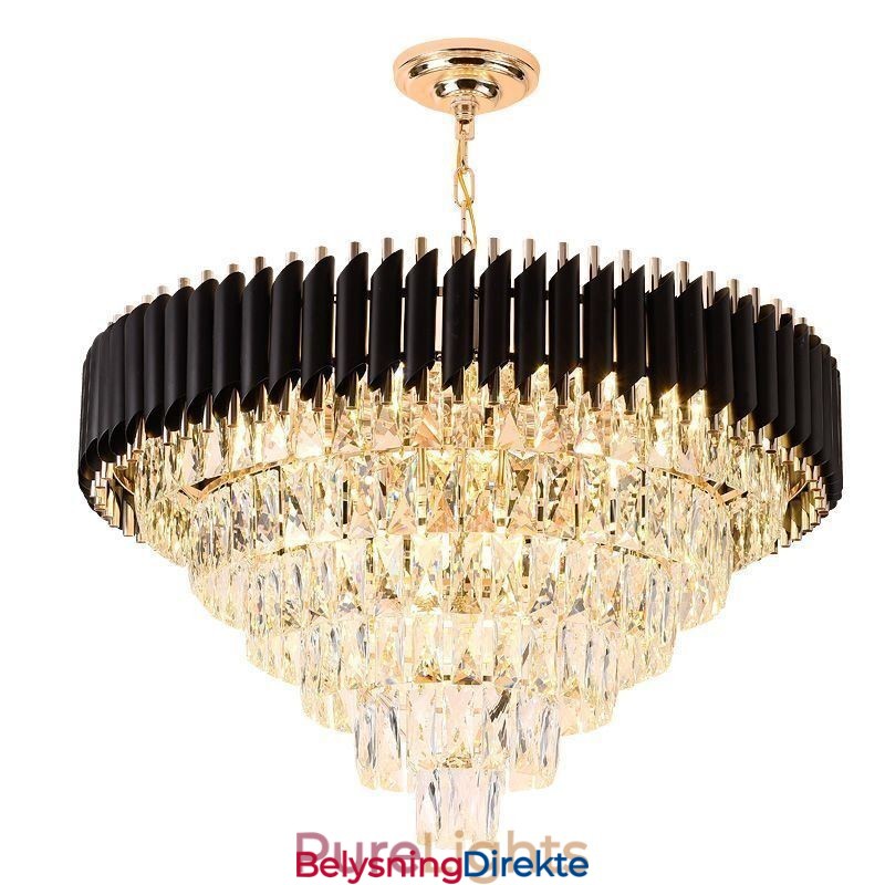 Luksuriøs Krystall Pendellampe Taklampe 6 9 12 Lys