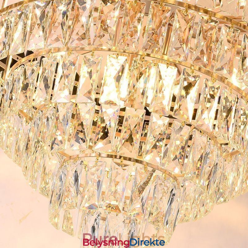 Luksuriøs Krystall Pendellampe Taklampe 6 9 12 Lys