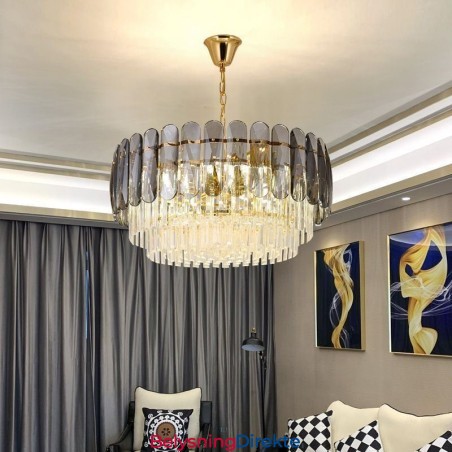 Moderne K9 Krystall Pendellampe Taklampe