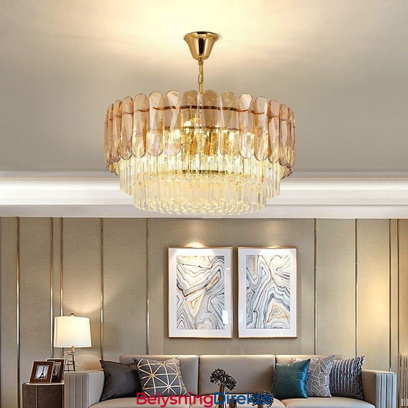 Moderne K9 Krystall Pendellampe Taklampe