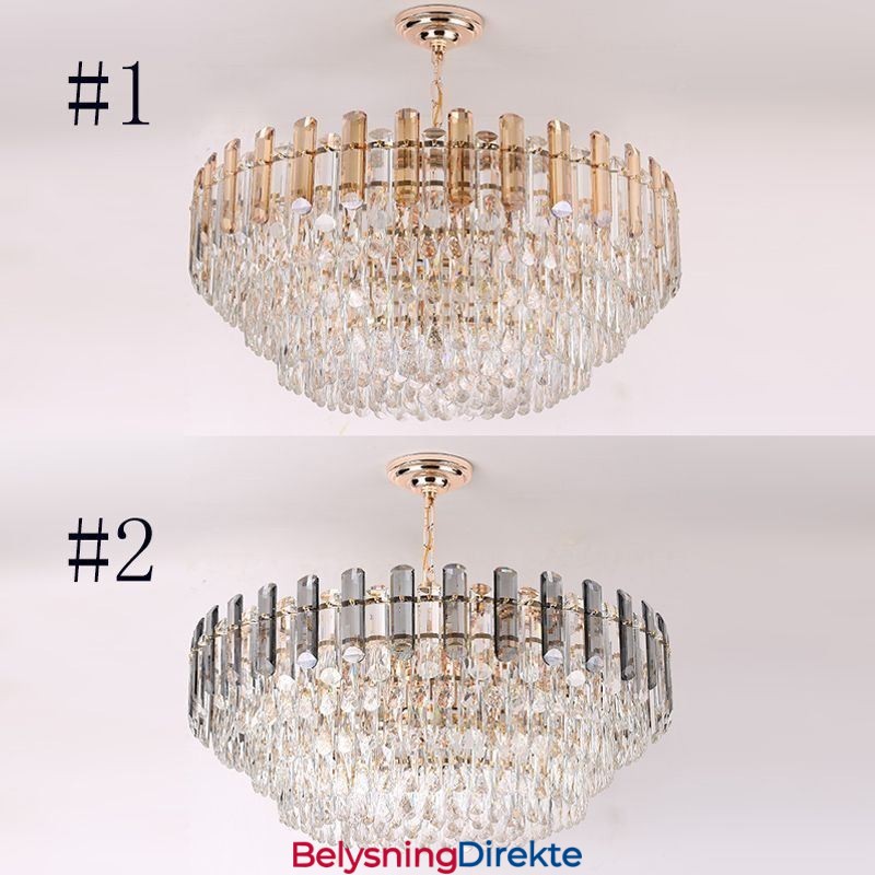 Europeisk Pendellampe Moderne K9 Krystallbelysning