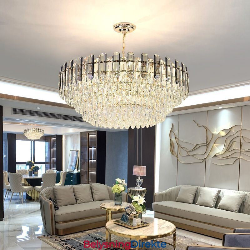 Europeisk Pendellampe Moderne K9 Krystallbelysning