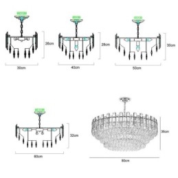 Europeisk Pendellampe Moderne K9 Krystallbelysning