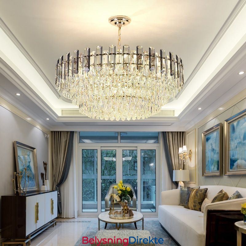 Europeisk Pendellampe Moderne K9 Krystallbelysning