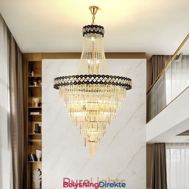 Luksuriøs Pendellampe I Krystall I Taket