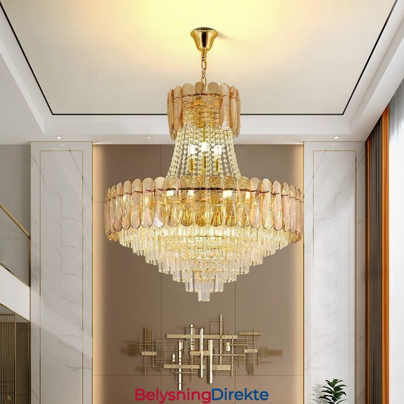 Europeisk Krystall Pendellampe Moderne Taklampe