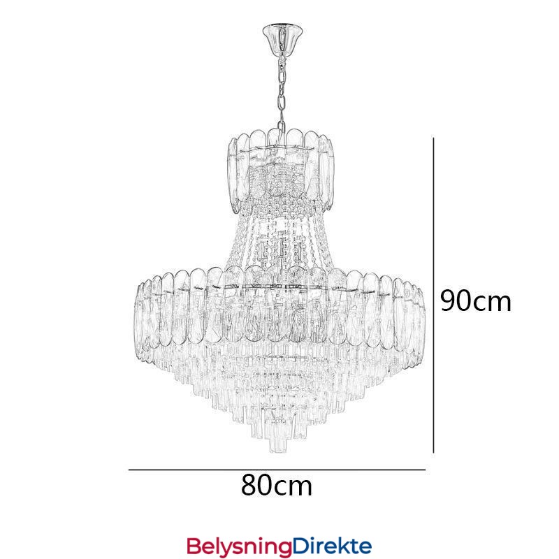 Europeisk Krystall Pendellampe Moderne Taklampe
