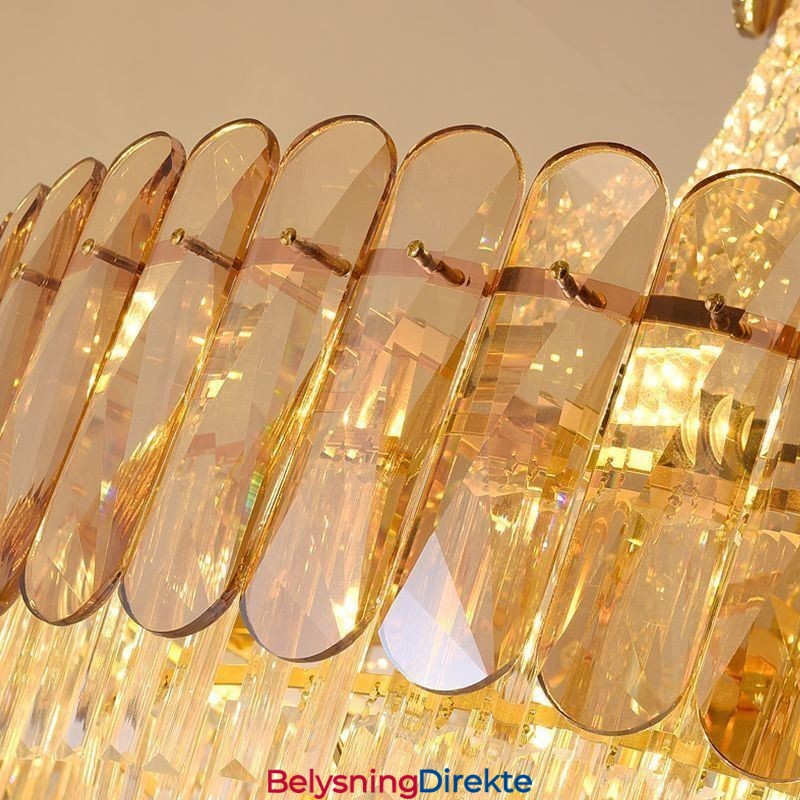 Europeisk Krystall Pendellampe Moderne Taklampe