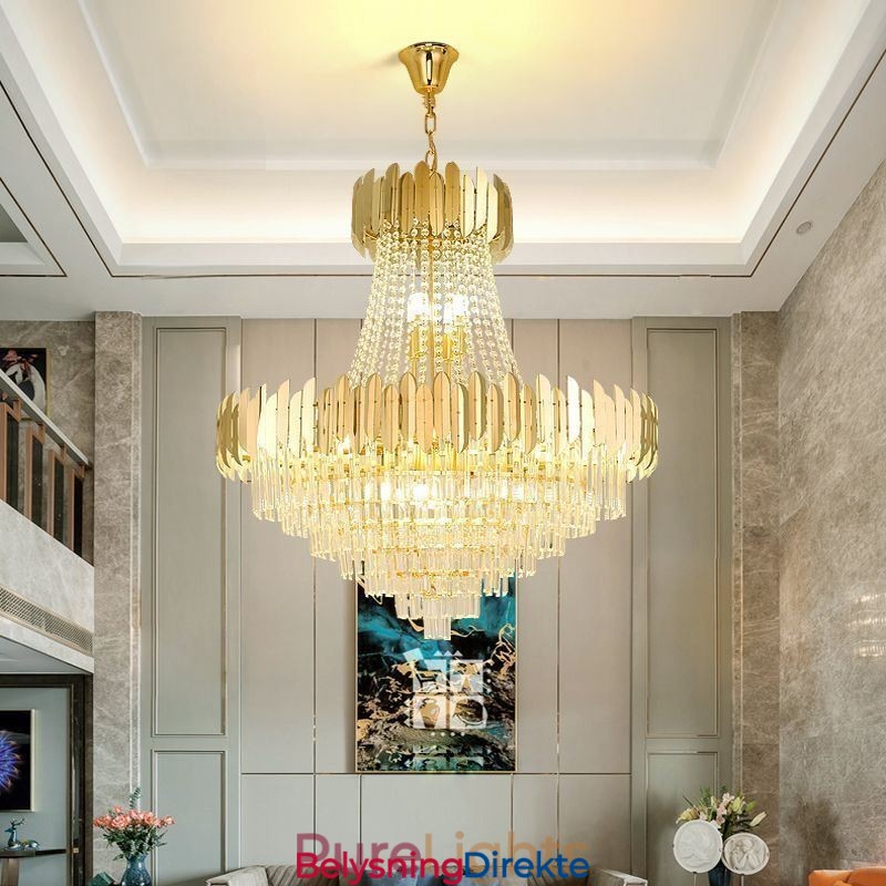 Klassisk K9 Krystall Pendellampe I Tak