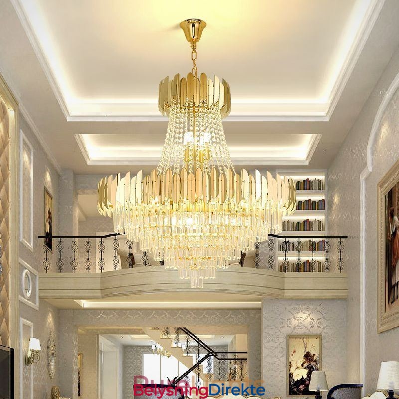 Klassisk K9 Krystall Pendellampe I Tak