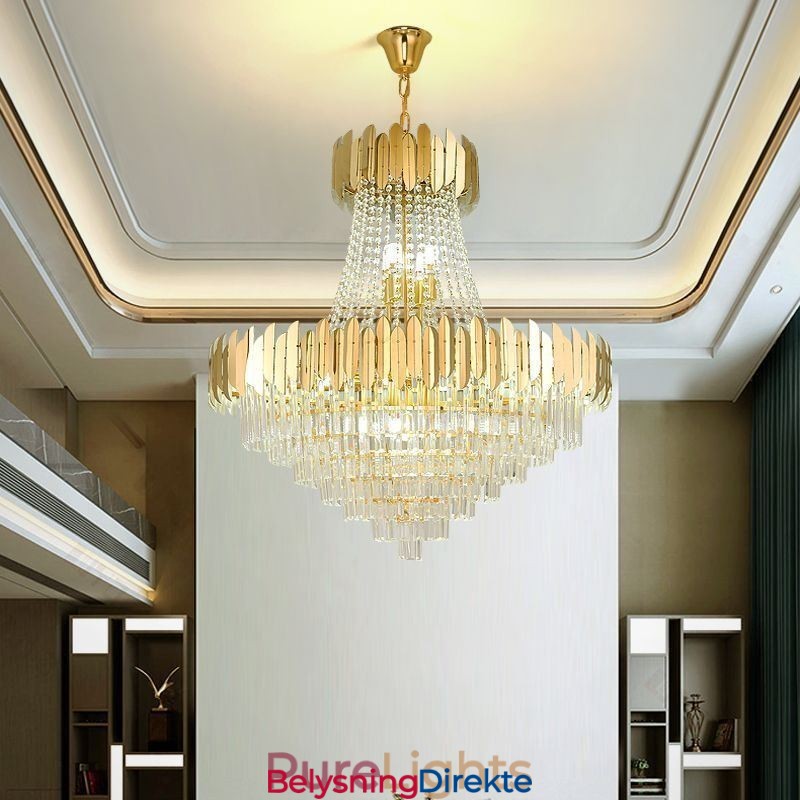 Klassisk K9 Krystall Pendellampe I Tak