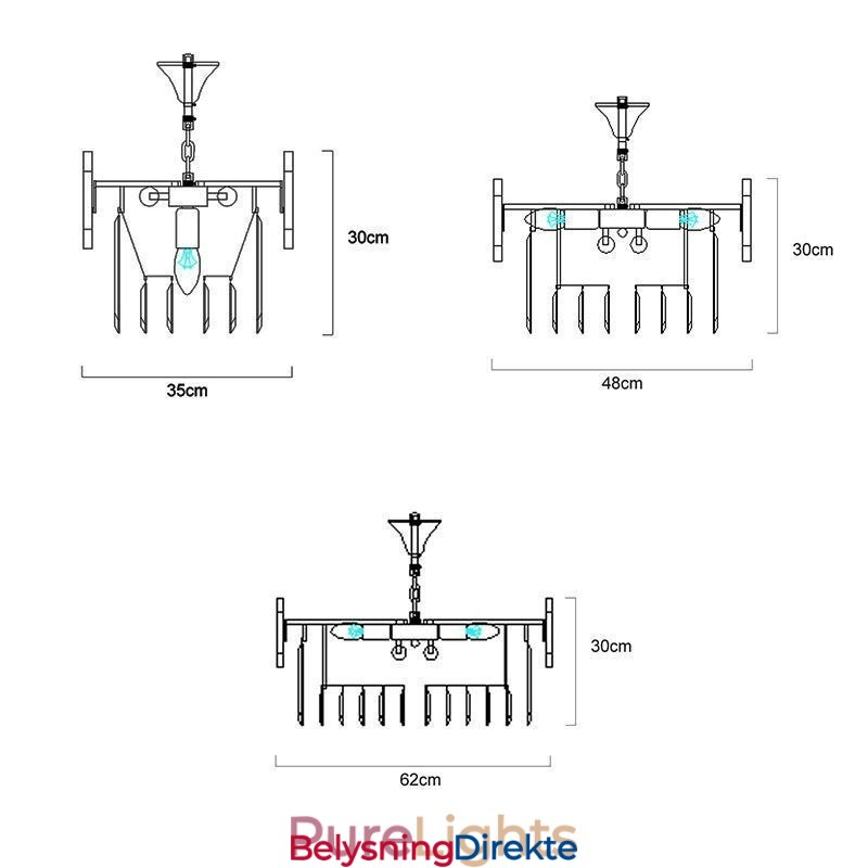 Nydelig Pendellampe K9 Krystall Taklampe