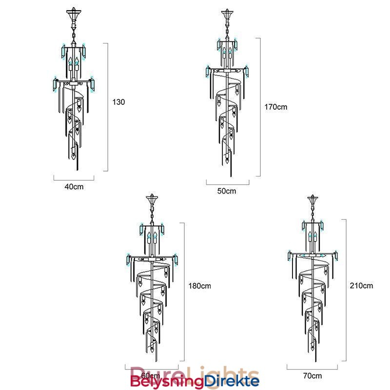 Moderne Krystall Luksuriøs Pendellampe