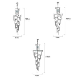 Luksuriøs Pendellampe Stor Hengelampe 12 16 18 Lys