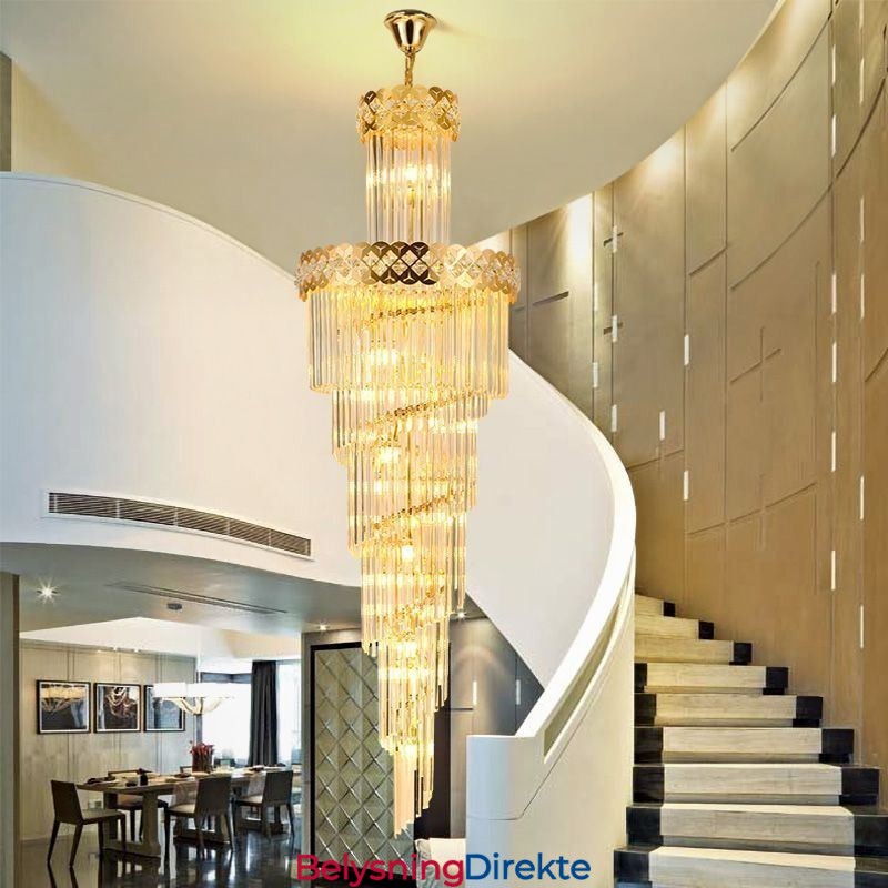 Luksuriøs Pendellampe Stor Hengelampe 12 16 18 Lys