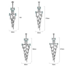 Krystall Pendellampe Moderne Spektakulær K9 Taklampe