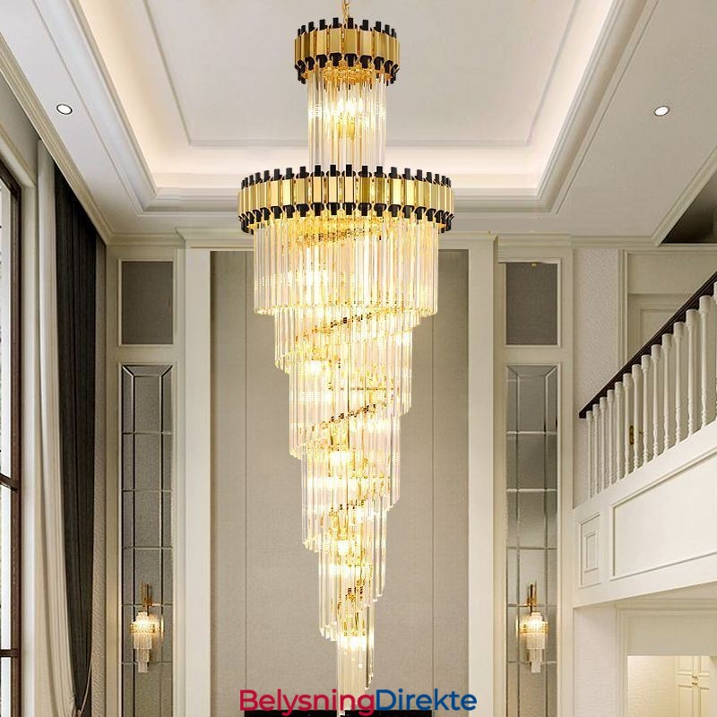 Krystall Pendellampe Moderne Spektakulær K9 Taklampe