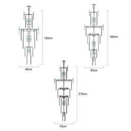 Moderne Krystall Taklampe Pendellampe Spisestue Foajé