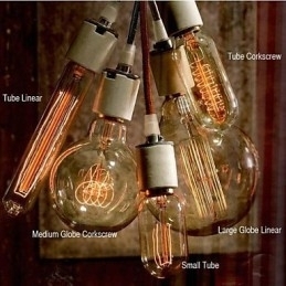 Den Nordamerikanske Kunststilen Wolframlampelysekrone