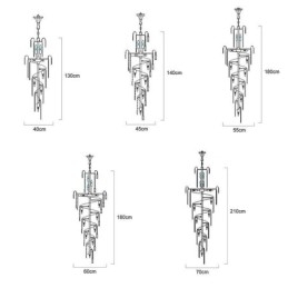 Moderne Krystall Taklampe Pendellampe