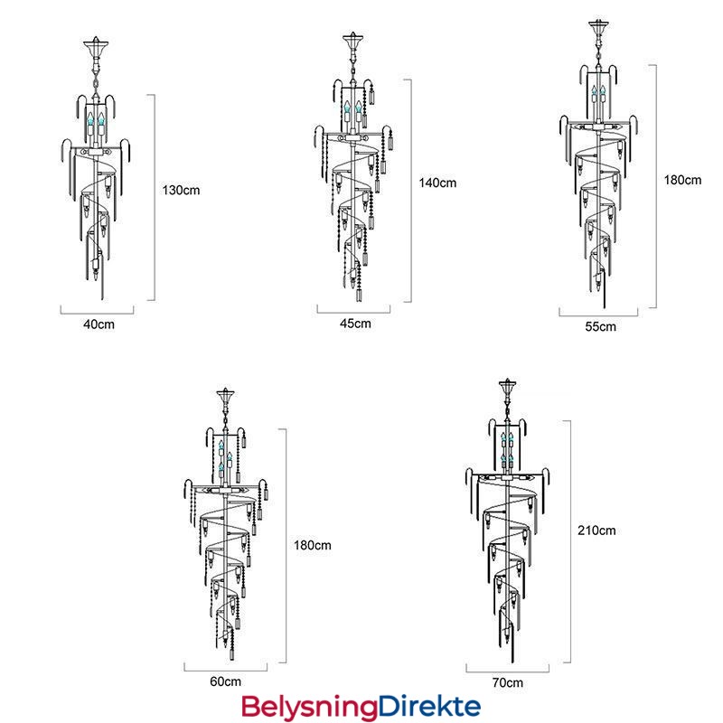 Moderne Krystall Taklampe Pendellampe