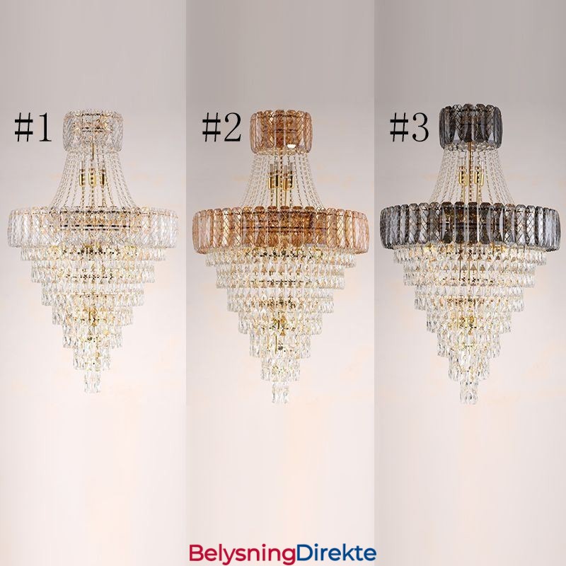 Moderne Elegant Krystall Pendellampe Konisk Taklampe