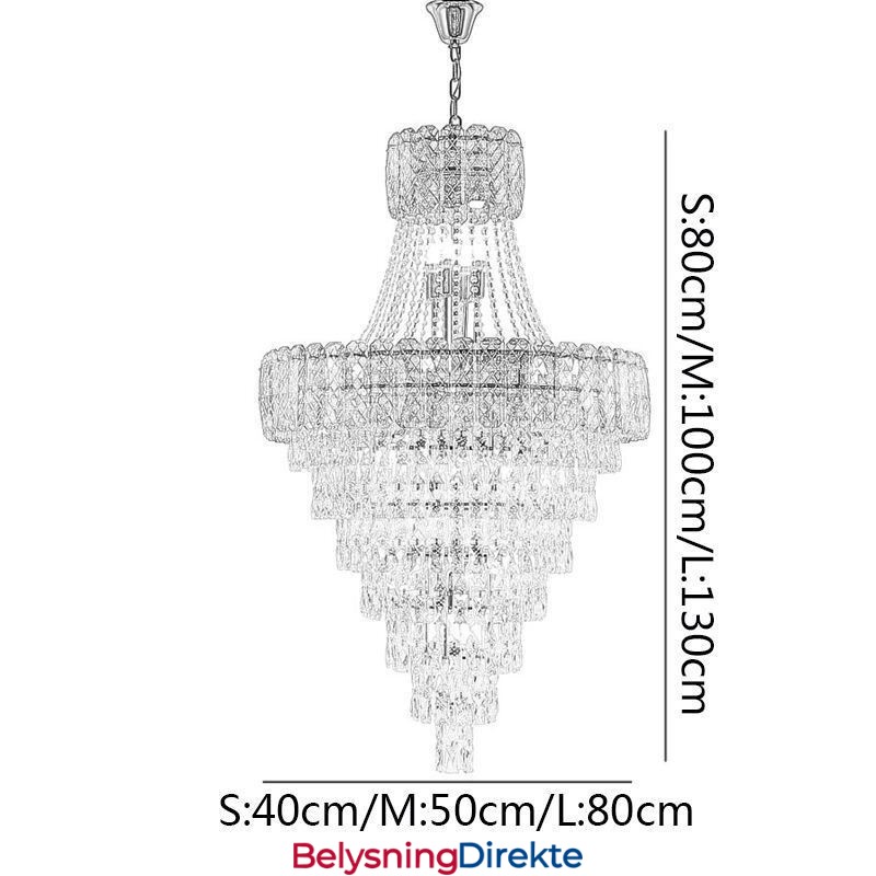 Moderne Elegant Krystall Pendellampe Konisk Taklampe