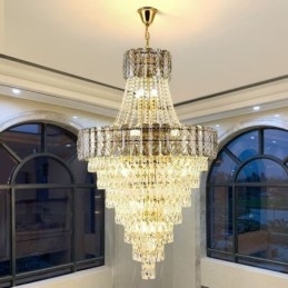 Moderne Elegant Krystall Pendellampe Konisk Taklampe