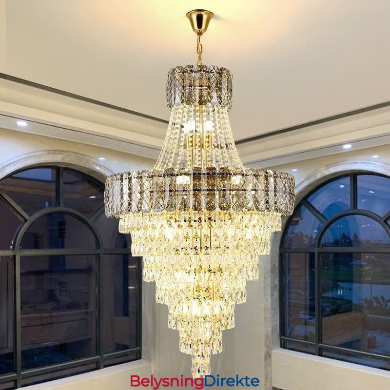 Moderne Elegant Krystall Pendellampe Konisk Taklampe