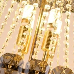 Moderne Elegant Krystall Pendellampe Konisk Taklampe