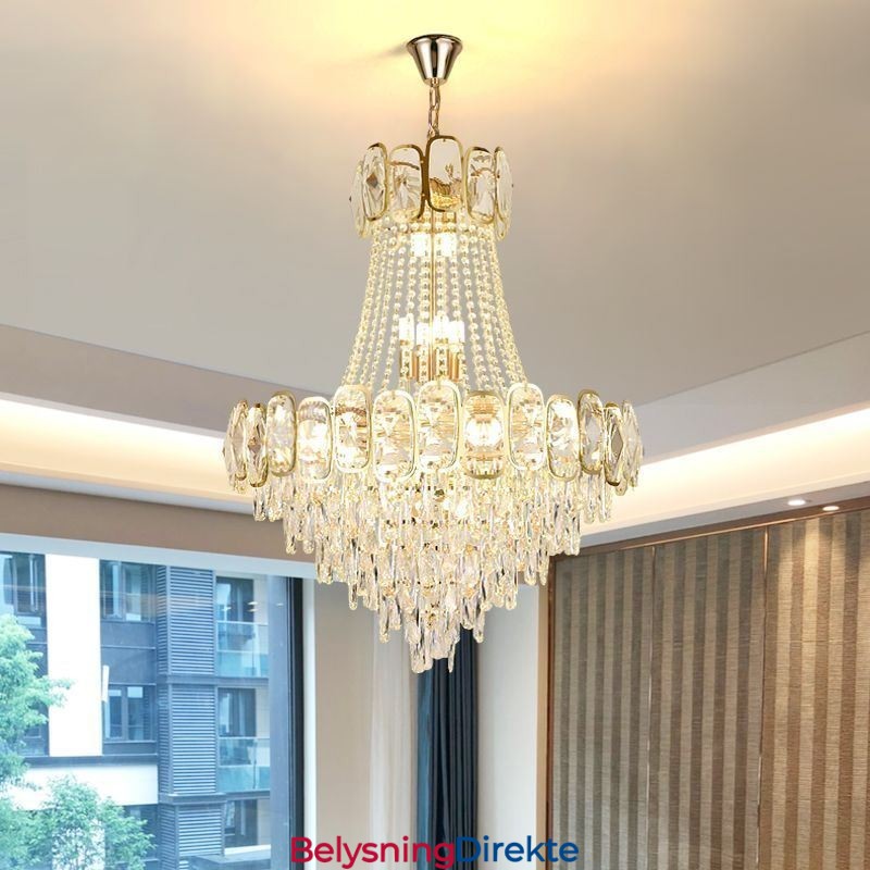 Moderne Krystall Pendellampe Rund Taklampe