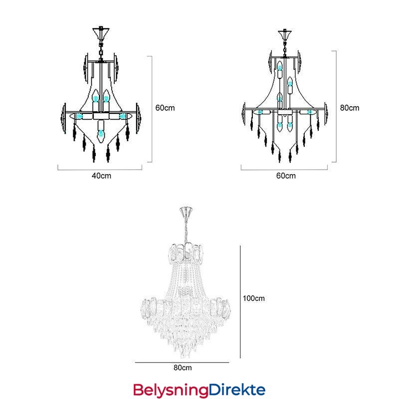 Moderne Krystall Pendellampe Rund Taklampe