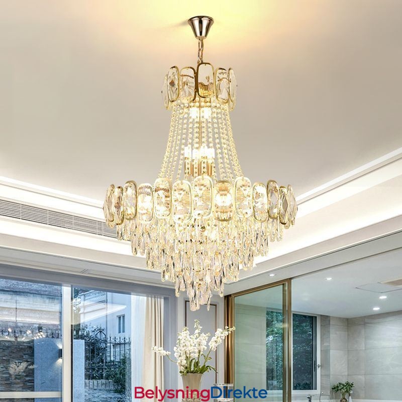 Moderne Krystall Pendellampe Rund Taklampe