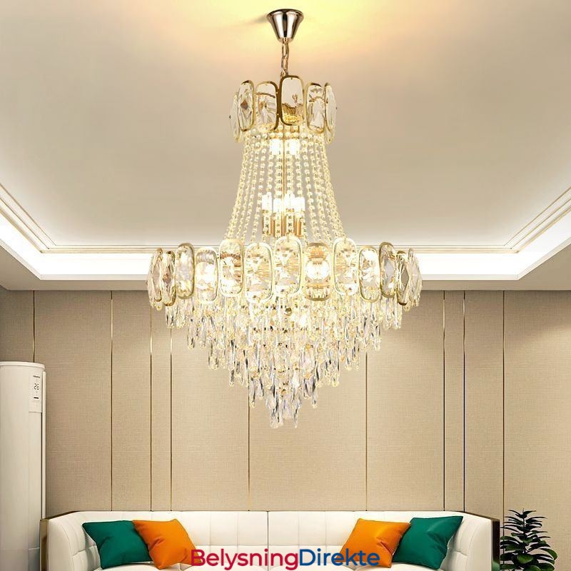 Moderne Krystall Pendellampe Rund Taklampe