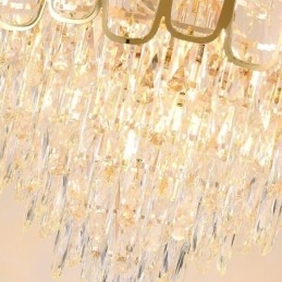 Moderne Krystall Pendellampe Rund Taklampe