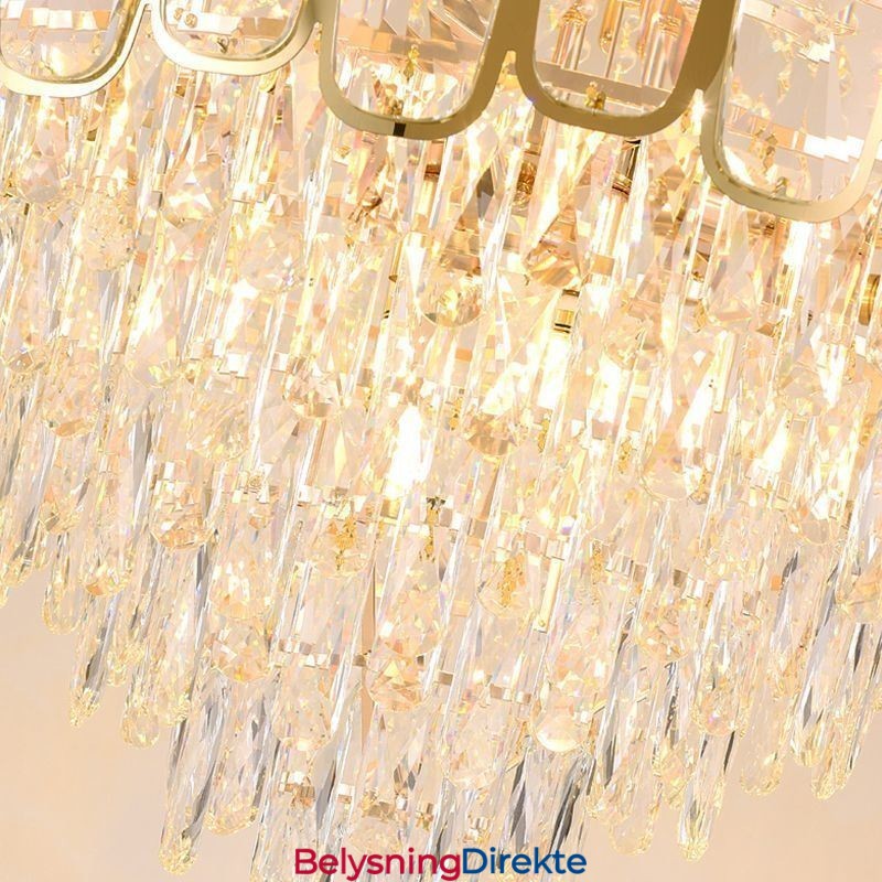 Moderne Krystall Pendellampe Rund Taklampe