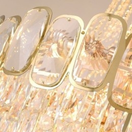 Moderne Krystall Pendellampe Rund Taklampe