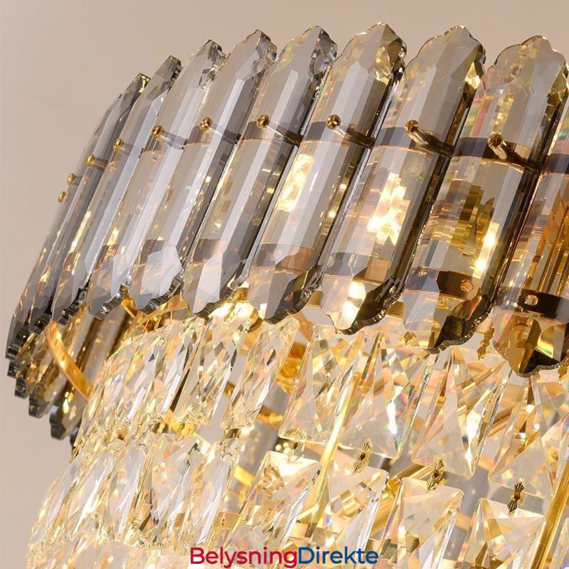 Konisk Krystall Pendellampe Elegant Hengelampe