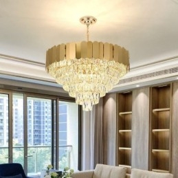 Moderne Elegant Krystall Pendellampe Konisk Taklampe