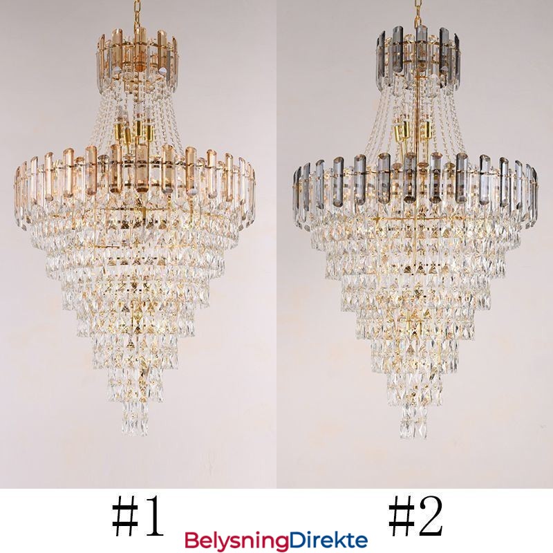 Moderne Elegant Krystall Pendellampe Konisk Hengelampe