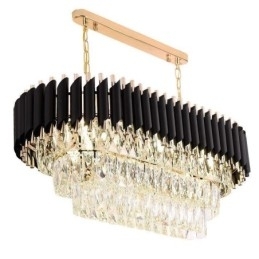 Krystall Pendellampe Oval Taklampe