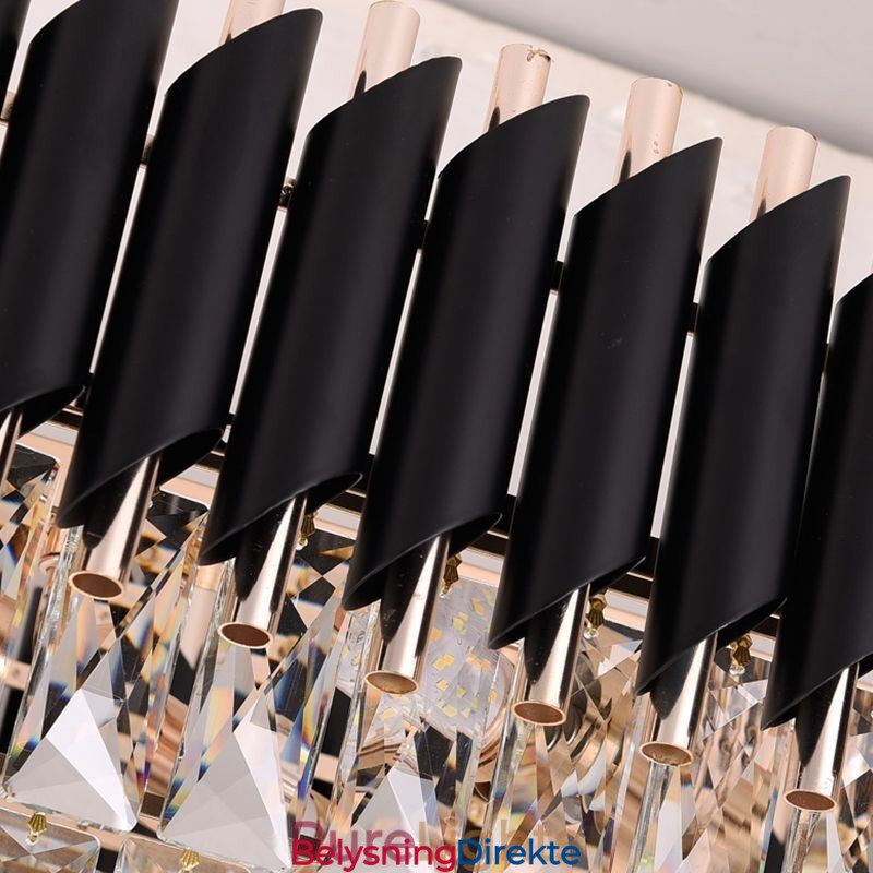 Krystall Pendellampe Oval Taklampe