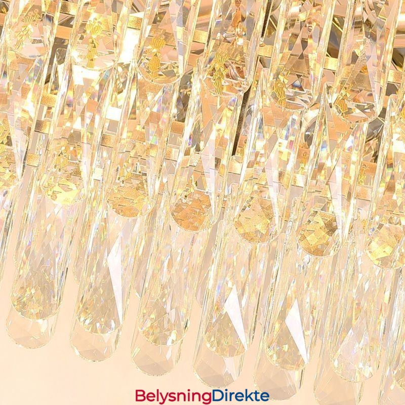 Moderne Krystall Pendellampe Oval Taklampe